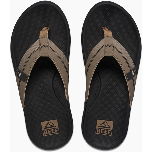 2026 Reef Mens Cushion Phantom 2.0 Sandals CJ5513 - Fossil / Raven